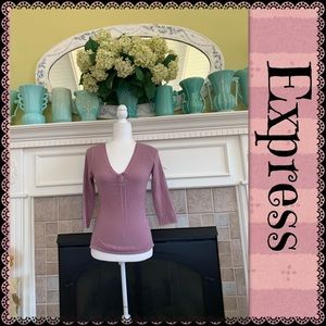 Express lightweight 3/4 sleeve sweater, size S